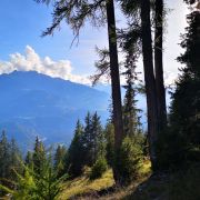 Herbstpanorama mit Signina im Hintergrund