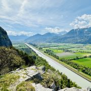 Blick vom Heidenkopf Richtung Landquart
